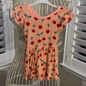 Little Sleepies Play Short Sleeve Dress with Bodysuit